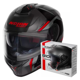 Casque Integral Nolan N80-8 Wanted N-Com 71 + Kit Bluetooth B101R
