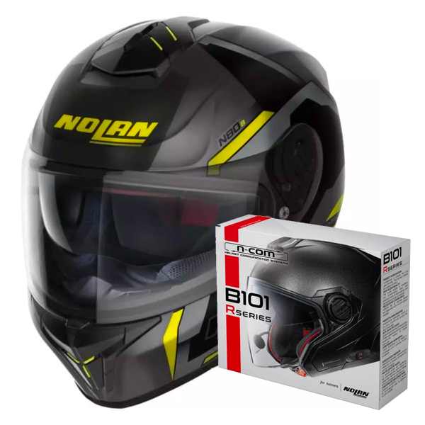 Casque Integral Nolan N80-8 Wanted N-Com 72 + Kit Bluetooth B101R