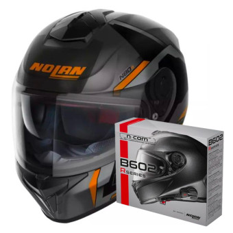 Casque Integral Nolan N80-8 Wanted N-Com 73 + Kit Bluetooth B602R