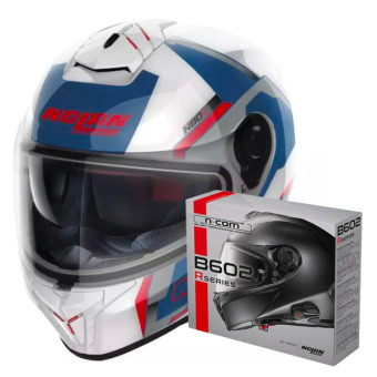 Casque Integral Nolan N80-8 Wanted N-Com 75 + Kit Bluetooth B602R