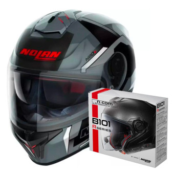 Casque Integral Nolan N80-8 Wanted N-Com 76 + Kit Bluetooth B101R