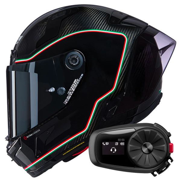 Casque Integral Nolan X-804 RS Ultra Carbon Asso Di Picche 341 + Kit Bluetooth 5S Solo