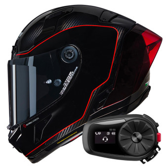 Casque Integral Nolan X-804 RS Ultra Carbon Asso Di Picche 342 + Kit Bluetooth 5S Solo