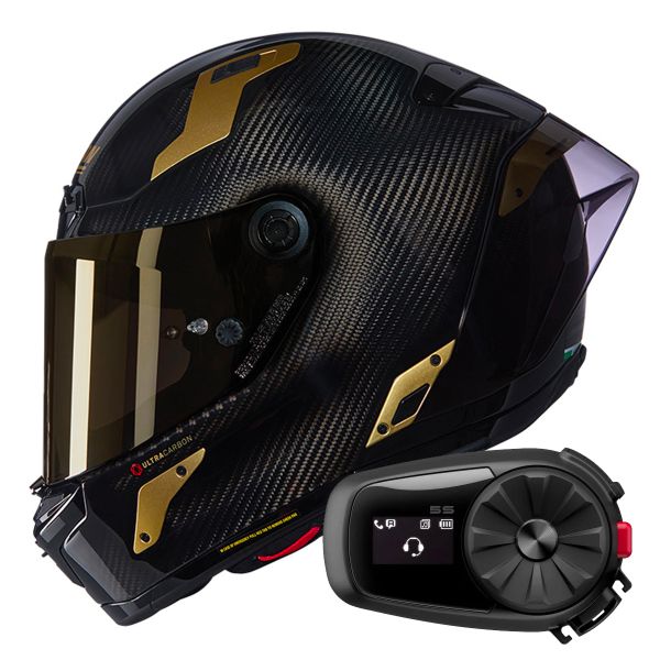 Casque Integral Nolan X-804 RS Ultra Carbon Aureo 330 + Kit Bluetooth 5S Solo