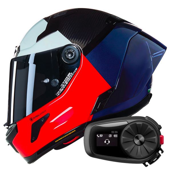Casque Integral Nolan X-804 RS Ultra Carbon Blocco 348 + Kit Bluetooth 5S Solo