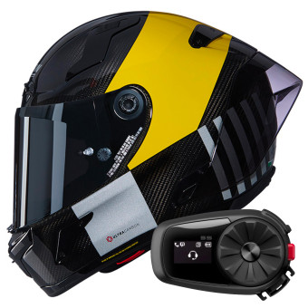 Casque Integral Nolan X-804 RS Ultra Carbon Combo Gara 350 + Kit Bluetooth 5S Solo