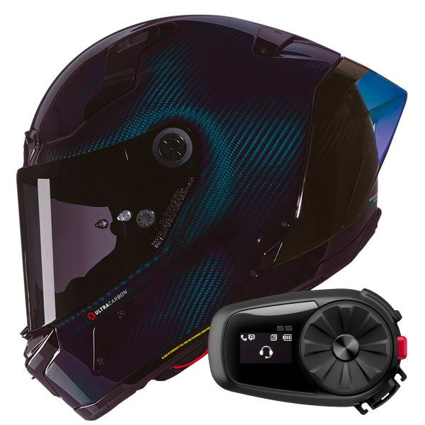 Casque Integral Nolan X-804 RS Ultra Carbon Liquido 328 + Kit Bluetooth 5S Solo