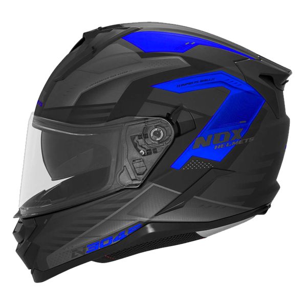Casque Integral NOX N304S Carver Matt Black Blue