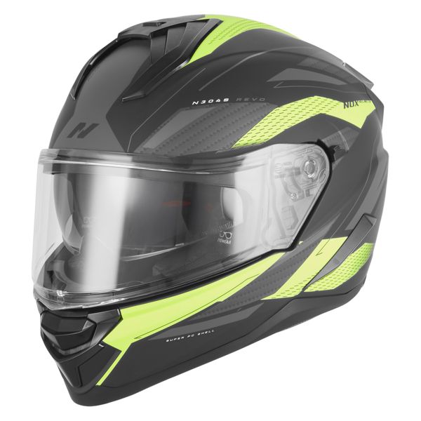 Casque Integral NOX N304S Revo Mat Black Yellow