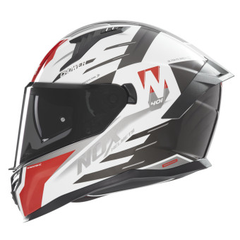 Casque Integral NOX N401 Crower White Red