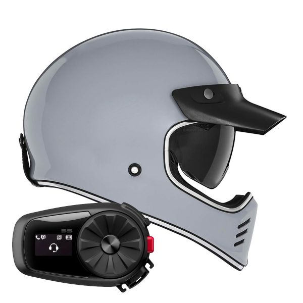 Casque Integral NOX Seventy II Nardo Grey + Kit Bluetooth 5S Solo Casque Integral NOX Seventy II Nardo Grey + Kit Bluetooth 5S Solo