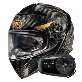 Casque Integral Premier Devil Carbon ST19 + Kit Bluetooth 5S Solo