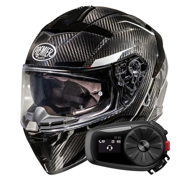 Casque Integral Premier Devil Carbon ST8 + Kit Bluetooth 5S Solo