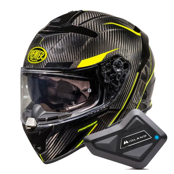 Casque Integral Premier Devil Carbon STY + Kit Bluetooth BT Mini Casque Integral Premier Devil Carbon STY + Kit Bluetooth BT Mini