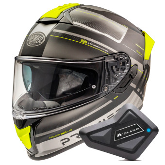 Casque Integral Premier Evoluzione SPYBM + Kit Bluetooth BT Mini
