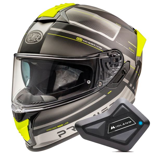 Casque Integral Premier Evoluzione SPYBM + Kit Bluetooth BT Mini Casque Integral Premier Evoluzione SPYBM + Kit Bluetooth BT Mini