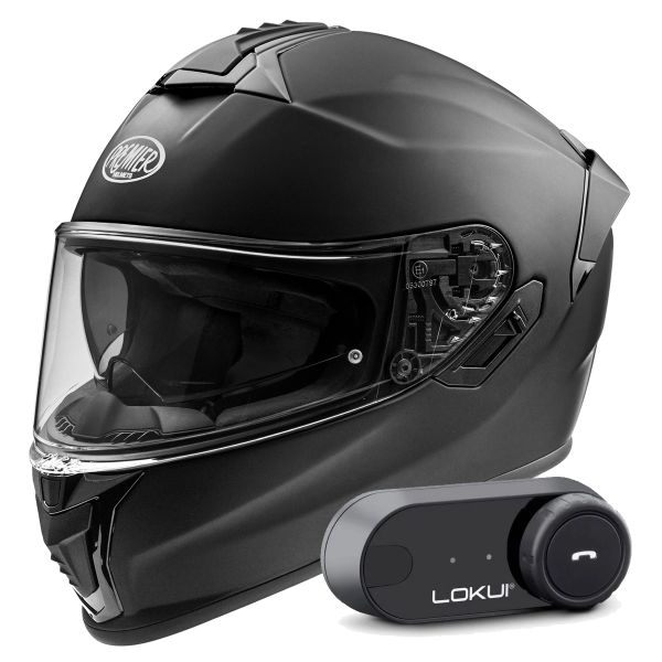Casque Integral Premier Evoluzione U9BM + Kit Bluetooth Lokui K30 Casque Integral Premier Evoluzione U9BM + Kit Bluetooth Lokui K30