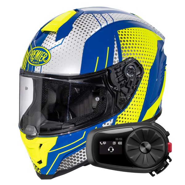 Casque Integral Premier Hyper BP12 + Kit Bluetooth 5S Solo