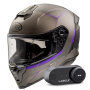 Casque Integral Premier Hyper RS18BM + Kit Bluetooth Lokui K30