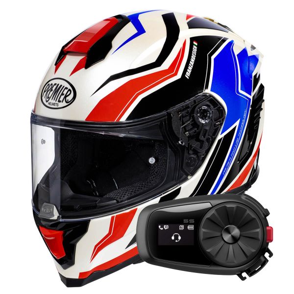 Casque Integral Premier Hyper RW13 + Kit Bluetooth 5S Solo