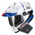 Pack ADF 9000 Air Desert White Blue Red + Kit Bluetooth BT Mini