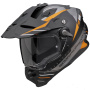 Casque Integral Scorpion ADF 9000 Air Feat Black Mat Silver Orange
