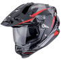 Casque Integral Scorpion ADF 9000 Air Feat Black Silver Red