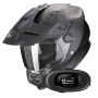 Casque Integral Scorpion ADF 9000 Air Matt Pearl Black + Kit bluetooth 5R Lite