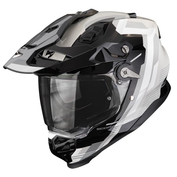 Casque Integral Scorpion ADF 9000 Air Patrol Black Silver Casque Integral Scorpion ADF 9000 Air Patrol Black Silver