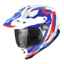 Casque Integral Scorpion ADF 9000 Air Patrol White Blue Red