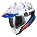 Pack ADF 9000 Air Desert White Blue Red + Kit bluetooth Exo-Com Link-1C