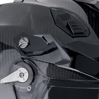 Scorpion ADF 9000 Carbon Air Solid Black + Kit Bluetooth Lokui K30