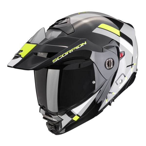 Casque Modulable Scorpion ADX-2 Galane Grey Black Neon Yellow Casque Modulable Scorpion ADX-2 Galane Grey Black Neon Yellow