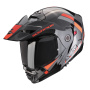Casque Modulable Scorpion ADX-2 Galane Silver Black Red