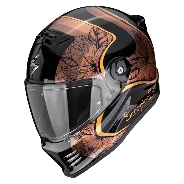 Casque Integral Scorpion Covert FX Ameria Black Gold