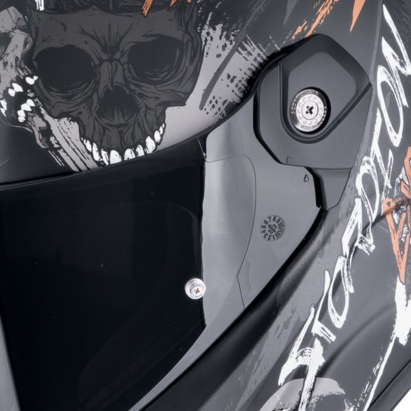 Scorpion Covert FX Skullz Black Grey Red