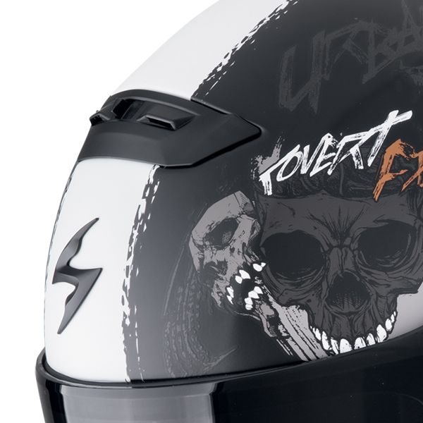 Scorpion Covert FX Skullz Black Grey Red