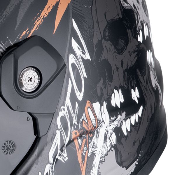 Scorpion Covert FX Skullz Black Grey Red