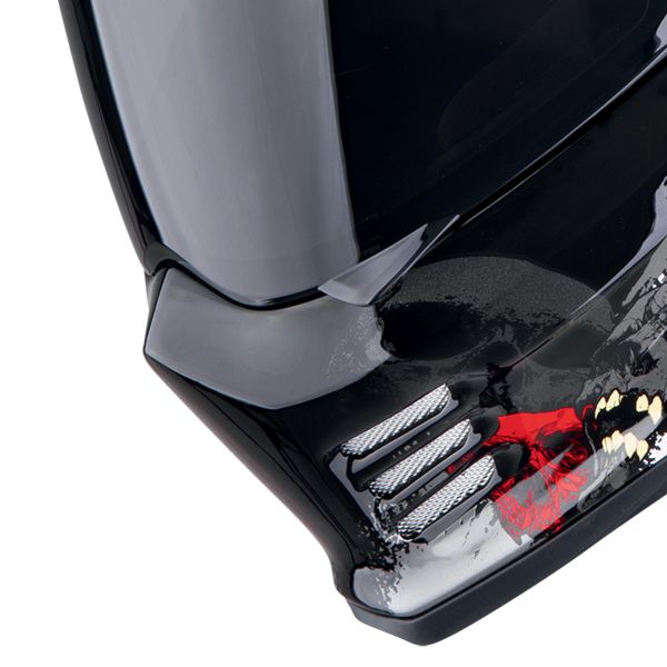 Scorpion Covert FX Skullz Matt Black Grey Gold