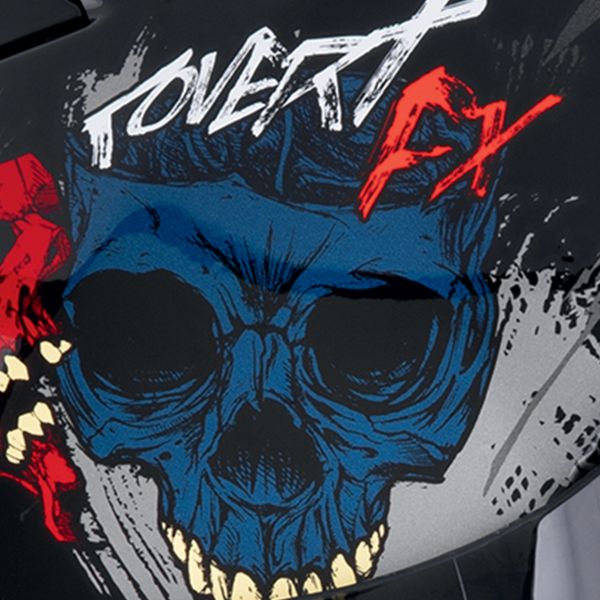 Scorpion Covert FX Skullz Matt Black Grey Gold