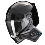 Casque Integral Scorpion Covert FX Solid Black + Kit Bluetooth BT Mini