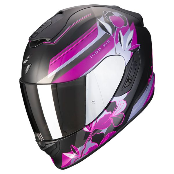 Casque Integral Scorpion Exo 1400 Evo Air Gaia Matt Black Pink