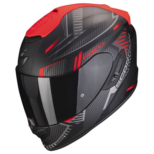 Casque Integral Scorpion Exo 1400 Evo Air Shell Matt Black Red Casque Integral Scorpion Exo 1400 Evo Air Shell Matt Black Red