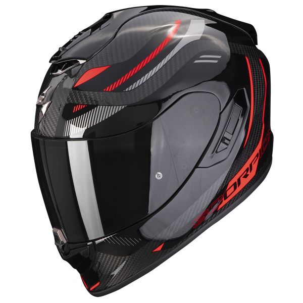 Casque Integral Scorpion Exo 1400 Evo Carbon Air Kydra Black Red