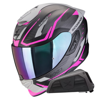 Casque Integral Scorpion Exo 1400 Evo II Air Accord Matt Pink + Kit bluetooth Exo-Com Link-1 Casque Integral Scorpion Exo 1400 Evo II Air Accord Matt Pink + Kit bluetooth Exo-Com Link-1