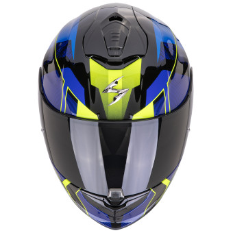 Scorpion Exo 1400 Evo II Air Intensio Black Blue + Kit Bluetooth 5S Solo