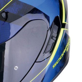 Scorpion Exo 1400 Evo II Air Intensio Black Blue + Kit Bluetooth 5S Solo