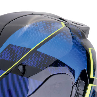 Scorpion Exo 1400 Evo II Air Intensio Black Blue + Kit Bluetooth 5S Solo