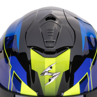 Scorpion Exo 1400 Evo II Air Intensio Black Blue + Kit Bluetooth 5S Solo