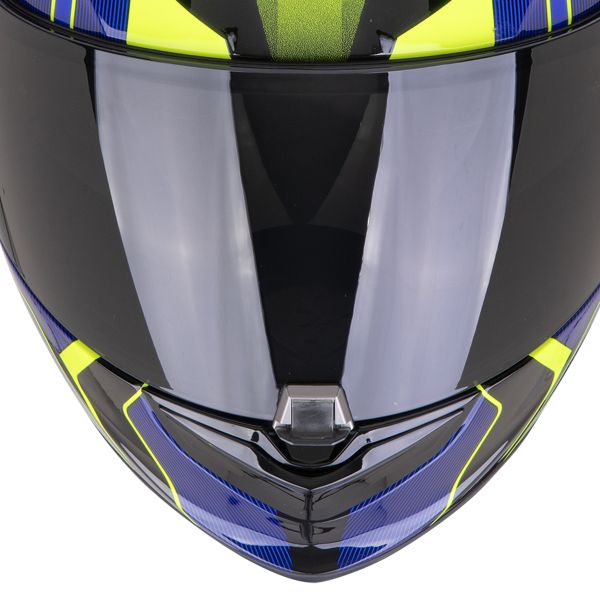 Scorpion Exo 1400 Evo II Air Intensio Black Blue + Kit Bluetooth Lokui K30